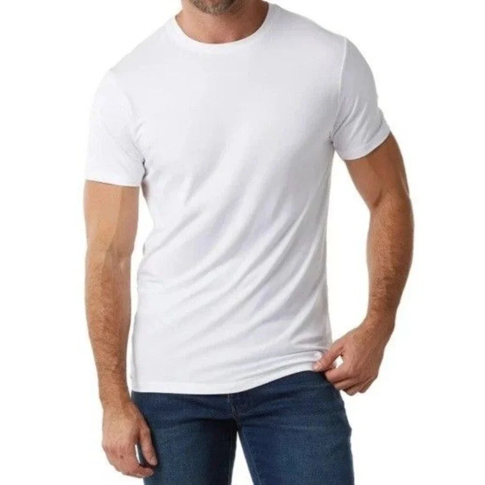 32 Degrees Cool Men's 3-Pack Short Sleeve Crew Neck Shirts White Large NWT - Picture 1 of 2